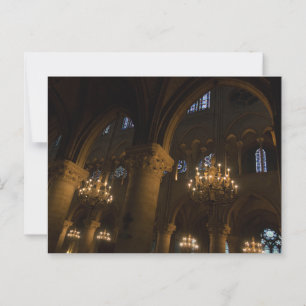 Carte Postale Intérieur de Notre Dame, Paris