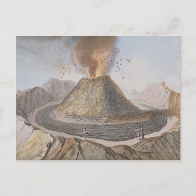Carte Postale Intérieur du cône du Vésuve Avant 1767 E (Devant)