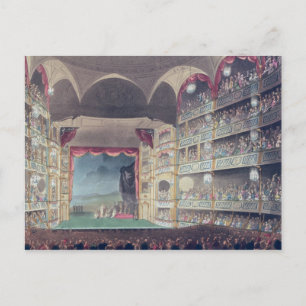 Carte Postale Intérieur du théâtre Drury Lane, 1808