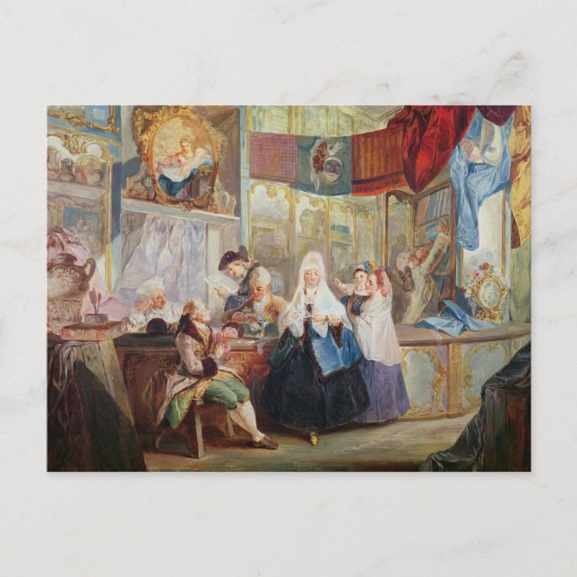 Carte Postale Intérieur d'une boutique (Devant)
