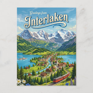 Carte Postale Interlaken Suisse