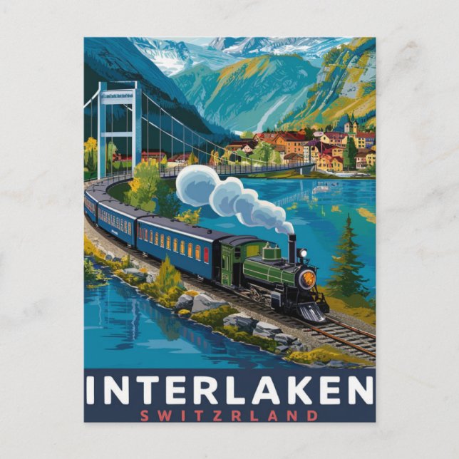 Carte Postale Interlaken Suisse (Devant)