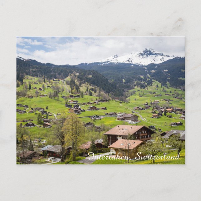 Carte Postale Interlaken, Suisse (Devant)