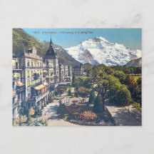 Carte postale Interlaken Vintage Suisse