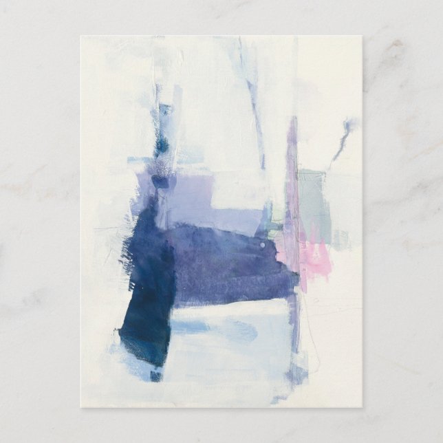 Carte Postale Interlude | Abstrait en bleu (Devant)