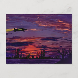 Carte postale Interplanétaire Commute