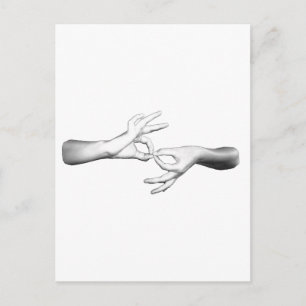 Carte Postale Interprète d'ASL