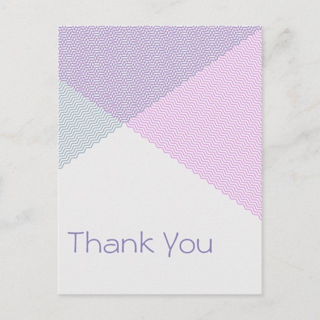 Carte Postale Intersecter Chevrons, merci (Devant)