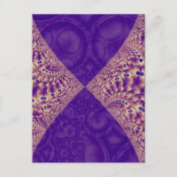 Intersection des formes fractales violettes abstra