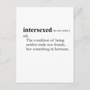 Carte Postale INTERSEXÉ (définition)