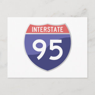Carte Postale Interstate 95 (I-95) Voyage routier