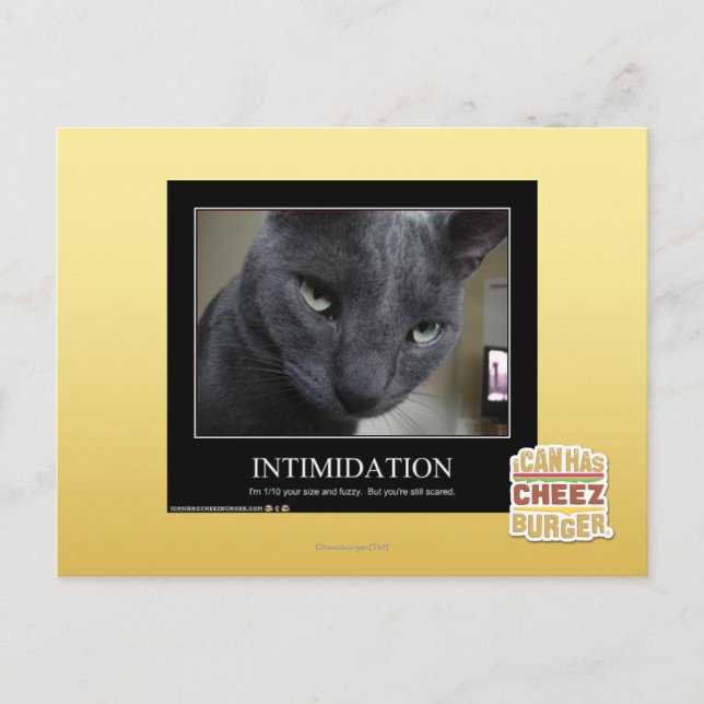 Carte Postale Intimidation (Devant)
