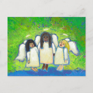 Carte Postale Intitulé : Les anges me chantent l'amour et la per
