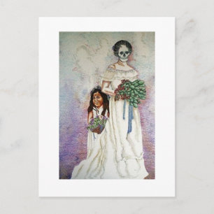 Carte postale intitulée 'La Mariée'
