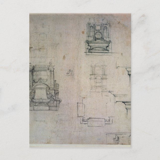 Carte Postale Inv. 1859 6-25-545. R. Conception pour tombes (Devant)