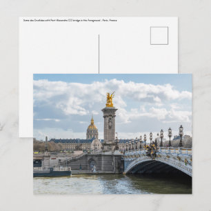 Carte Postale Invalides et pont Alexandre III - Paris