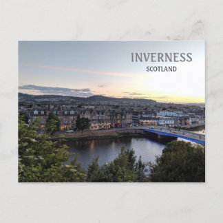 Carte Postale Inverness, Écosse, Royaume-Uni Vue sur la ville