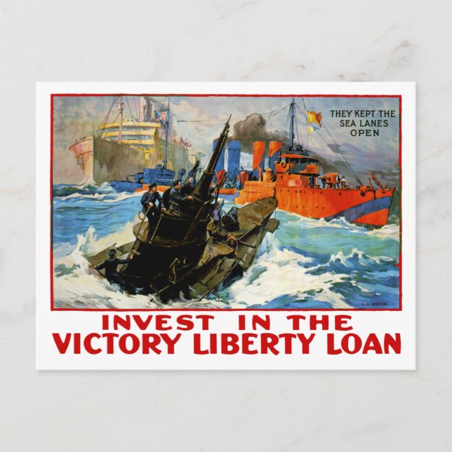 Carte Postale Investir dans le prêt Victory Liberty (Devant)