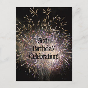Carte postale Invitation 50e anniversaire (Personn