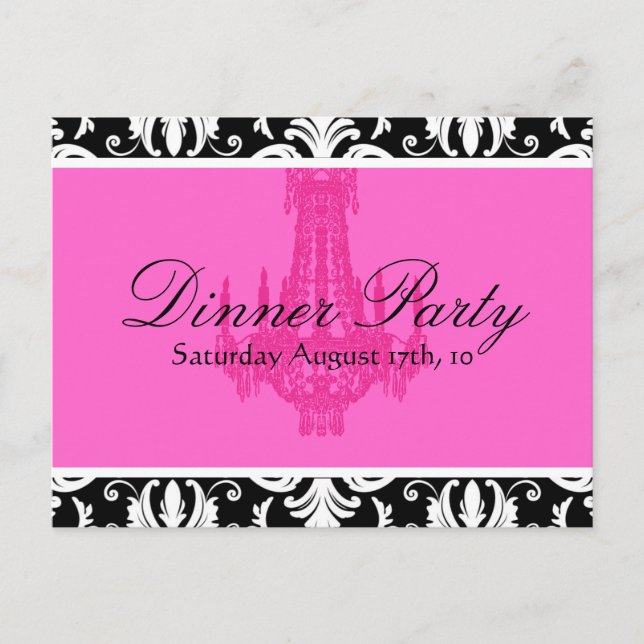 Carte Postale Invitation à dîner (Devant)