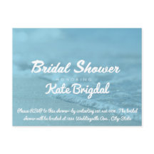 Invitation à la douche nuptiale de plage