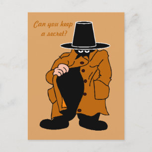 Carte Postale invitation à la fête surprise d'anniversaire secre
