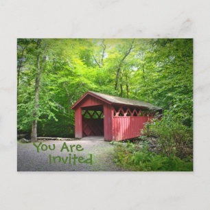 Carte Postale Invitation au Pont couvert par le pays