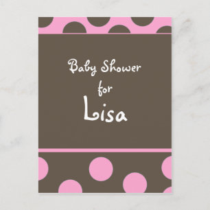 Carte Postale Invitation baby shower