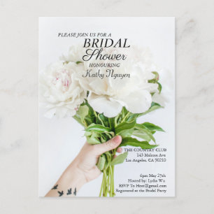 Carte postale Invitation de douche nuptiale