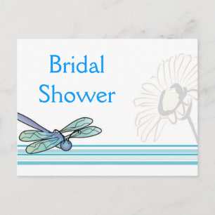 Carte Postale Invitation de douche nuptiale personnalisée de lib