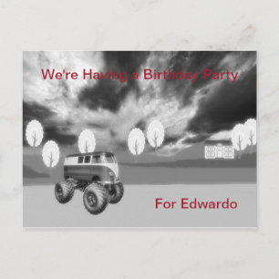 Carte Postale Invitation de fête d'anniversaire pour 70 ans