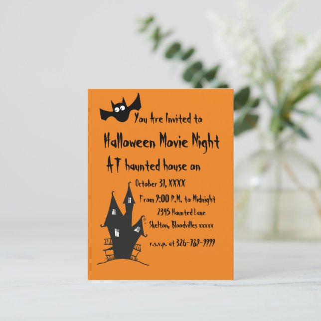 Carte postale Invitation de la nuit de cinéma Éffr (Debout devant)