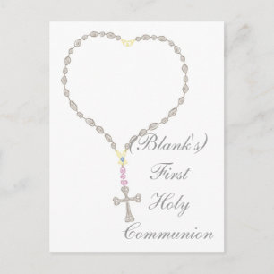 Carte Postale Invitation de la première sainte communion