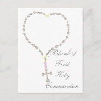 Carte Postale Invitation de la première sainte communion