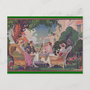 Carte Postale Invitation de rassemblement de pelouse vintage