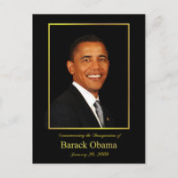 Carte postale Invitation d'Obama