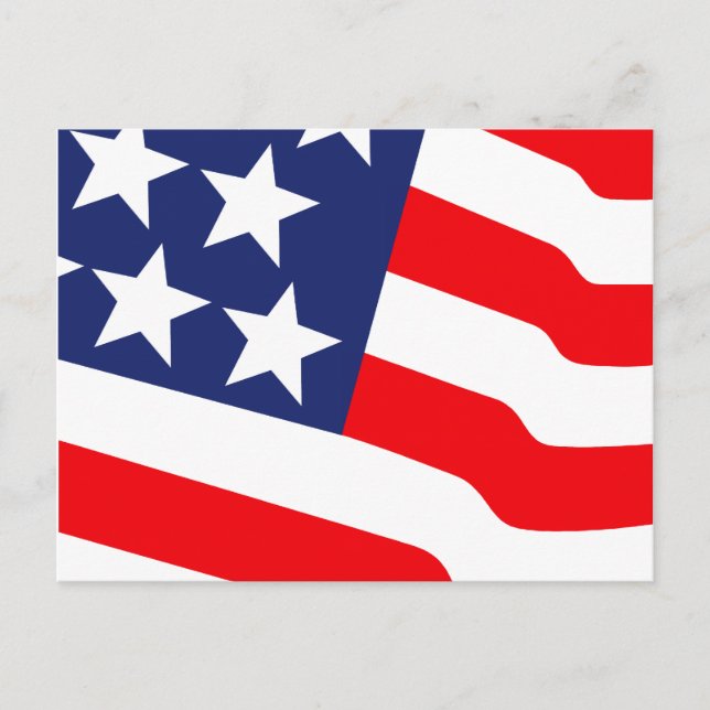 Carte postale Invitation Drapeau 4 juillet (Devant)