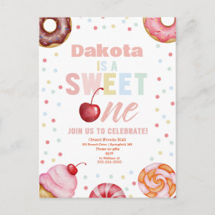 Carte Postale Invitation Drapeau à Damier de Course