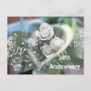 Carte postale Invitation du 25e anniversaire
