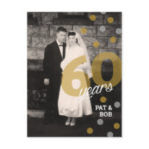 Carte postale Invitation du 60e anniversaire du Ma