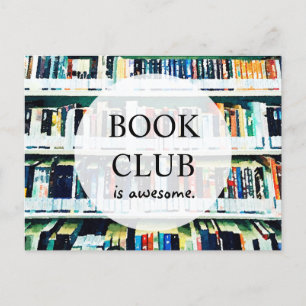 Carte postale Invitation du club de livres