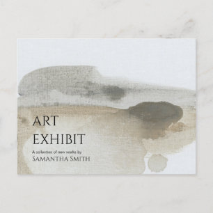 Carte postale Invitation exposition