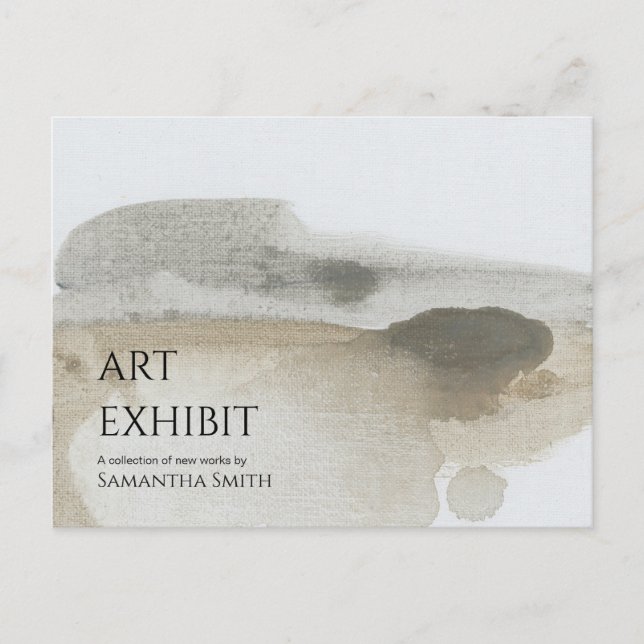 Carte postale Invitation exposition (Devant)