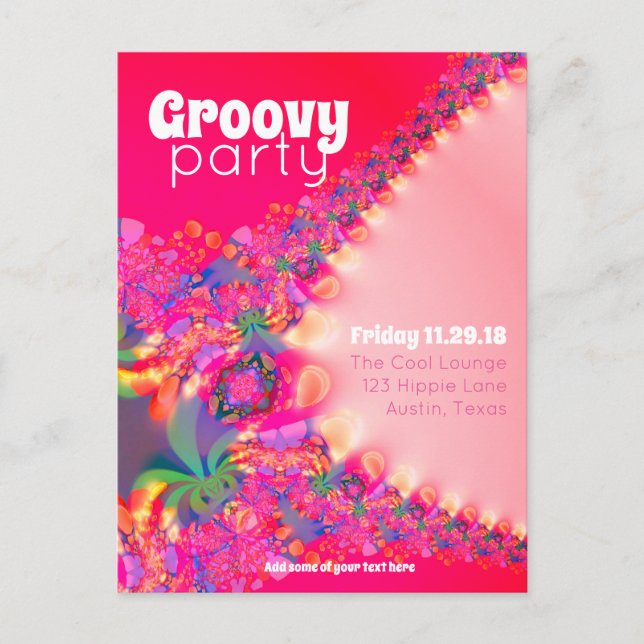 Carte postale Invitation Filles super (Devant)