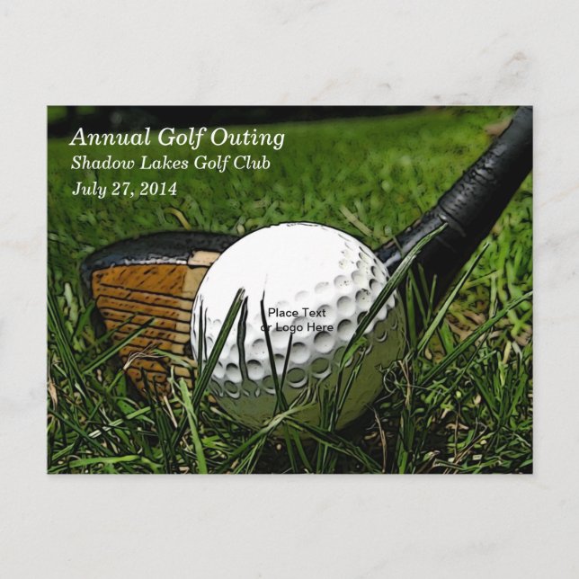 Carte postale Invitation Golf 101 (Devant)