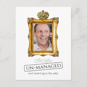 Carte Postale invitation officielle de retraite non gérée