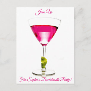 Carte Postale Invitation pour enterrement de vie de jeune fille 