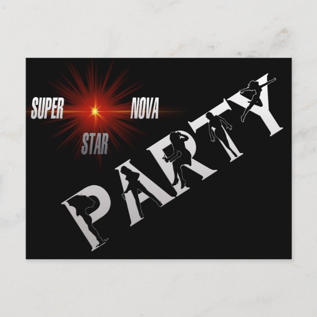 Carte Postale Invitation soirée (Devant)