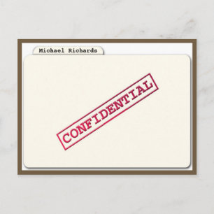 Carte Postale Invitation surprise dossier confidentiel