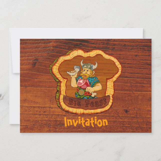 Carte postale Invitation Viking (Devant)